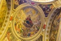 Ceiling religious painting from Chiesa del Gesu church