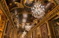 Ceiling in the Royal Palace, Stockholm, Sweden Royalty Free Stock Photo