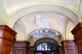 Ceiling of ruined building Royalty Free Stock Photo