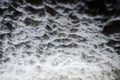 Ceiling with salt deposits in salt mine Turda, Cluj, Romania