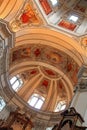 Ceiling at the Salzburg Cathedral (Salzburger Dom) Royalty Free Stock Photo