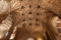 Ceiling of the Santa Maria Church in Jeronimos Monastery Royalty Free Stock Photo