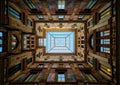 Ceiling of the Sciarra Gallery in Rome, Italy Royalty Free Stock Photo