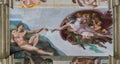 Ceiling of Sistine Chapel in Vatican City Royalty Free Stock Photo