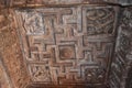 ceiling of swastik in the cave temples of Badami,
