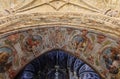 Ceiling in Templar castle Tomar Portugal