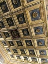 Ceiling at the Vatican Museum, Italy, magnificent painting, cultural heritage of all mankind.