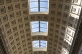 Ceiling in Vatican museums, old ceiling with Windows