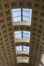 Ceiling in Vatican museums, old ceiling with Windows