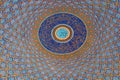 Ceiling vault in a mosque. A typical classical dome. August 9, 2022 Kemer, Antalya province, Turkey.