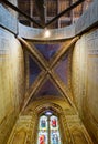 Ceiling of Velluti chapel in Basilica di Santa Croce. Florence, Italy Royalty Free Stock Photo