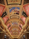 Ceiling at Venetian hotel at Macau Royalty Free Stock Photo