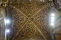 Ceiling view of the Milan Cathedral with the various artwork Royalty Free Stock Photo