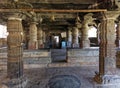 This ceiling and walls and pillars of this mandapa are exquisitely carved