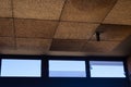 Ceiling and windows inside the abandoned trade center on Tenerife, Canary islands, Spain - Image