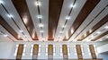 Ceiling And Windows Of A Multipurpose Building Royalty Free Stock Photo