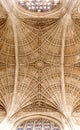 Ceilings of Kings College Chapel, Cambridge Royalty Free Stock Photo