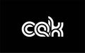 CEK Creative Unique Modern Letter Logo Design Royalty Free Stock Photo