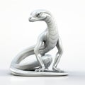 Cel Shaded 3d Hydra In White Background Full Body Pose