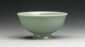 Celadon Ceramic Bowl, Elegant Tableware with Traditional Craftsmanship Royalty Free Stock Photo