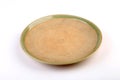 Celadon green ceramic dish, Chiang Mai, Thailand. on wh Royalty Free Stock Photo
