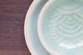 Celadon green ceramic Royalty Free Stock Photo