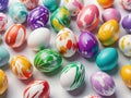 Vibrant Spring Easter Eggs Abstract Brushstrokes Design for a Festive Celebration Royalty Free Stock Photo