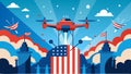Celebrate the birth of a nation with tingedge technology and competitive spirit in an Independence Day drone race