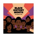 Celebrate Black History Month with Stunning Vector Graphics Royalty Free Stock Photo