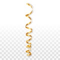 Celebrate gold serpentine icon, realistic style