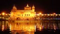 Celebrate Gurupurab in Golden Temple and Fireworks, Fireworks adorn sky around Golden Temple on Guru Ramdas gurpurab