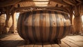 Celebrate National Tequila Day with a Captivating Tequila Barrel Photo.AI Generated