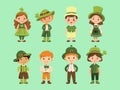 Children in St. Patrick\'s Day Costumes