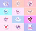 Celebrate Your Love with Beautiful Typography and Graphic Stickers