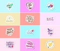 Celebrate Your Love with Beautiful Typography and Graphic Stickers