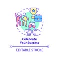 Celebrate your success concept icon Royalty Free Stock Photo