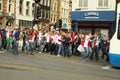 Celebrating Ajax Amsterdam football fans