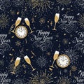 Celebrating the arrival of a new year with elegant new year eve decorations and festive elements Royalty Free Stock Photo