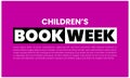 Celebrating Children's Book Week templet design