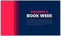 Celebrating Children's Book Week templet design