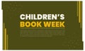 Celebrating Children's Book Week templet design