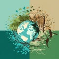 Celebrating Earth Day: Promoting Environmental Protection and Awareness Royalty Free Stock Photo