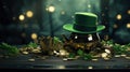 celebrating emerald jubilation: happy st patrick's day, joyous Irish tradition filled with green festivities, luck
