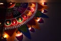 Celebrating the festival of Diwali with color light & colors