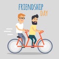 Friends Celebrating Friendship Day Vector Concept Royalty Free Stock Photo