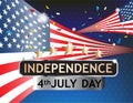 Celebrating Independence Day 4th of july Royalty Free Stock Photo