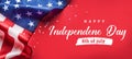 Celebrating Independence Day. United States of America USA flag background for 4th of July Royalty Free Stock Photo