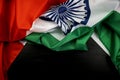Celebrating India Independence Day India Flag on wood background