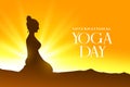 celebrating international yoga day with ayurvedic-inspired background