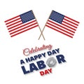 Celebrating Labour day design card vector Royalty Free Stock Photo